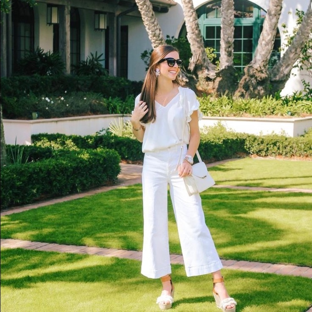 Madewell Emmett Wide Leg Crop Jeans